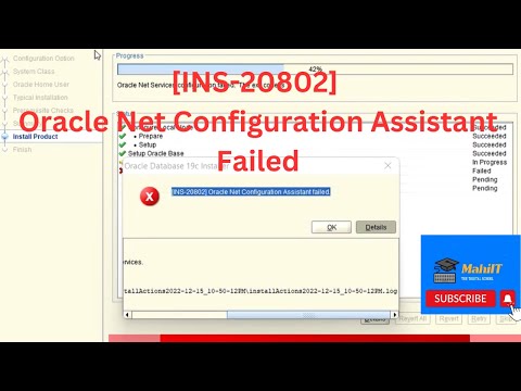 INS-20802 Oracle Database Configuration Assistant failed By MahiIt