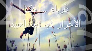 غرباء محمد الحسيان بالكلمات