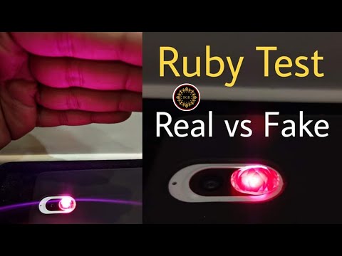 How to check Ruby Stone Real or Fake with Flashlight