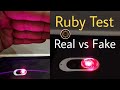 How To Check Ruby Stone Real Or Fake With Flashlight