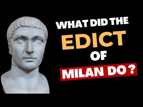 What did The Edict Of Milan Do? #history