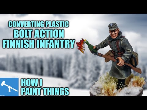 Convert & Paint Winter Finnish Infantry in Plastic [How I Paint Things]