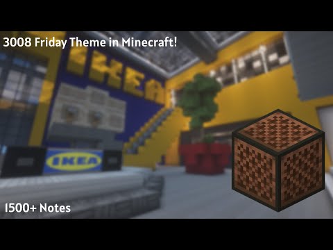 Spaghetti_InSpace - Roblox 3008 Friday Theme Using Minecraft Note Blocks!