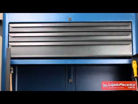Carrinho com 3 Gavetas 2 Portas e Lençol de Borracha - Vídeo