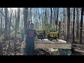 building a generator platform out of trees on my land