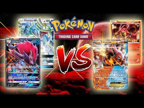 Zoroark GX/Drampa GX VS. Volcanion EX - Pokemon TCG (Close Game!)