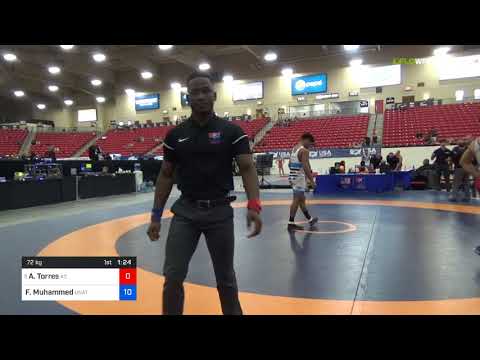 2018 Marine Corps US Open/UWW Junior Greco Roman 72 Con 4 - Alejandro Torres (AZ) Vs. Farouq Muham