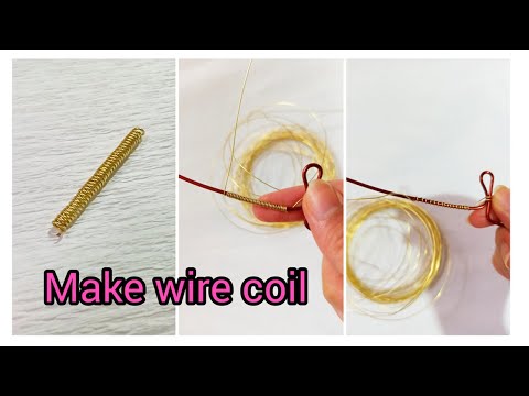 Make wire coil : how to make wire coil for jewelry coiling