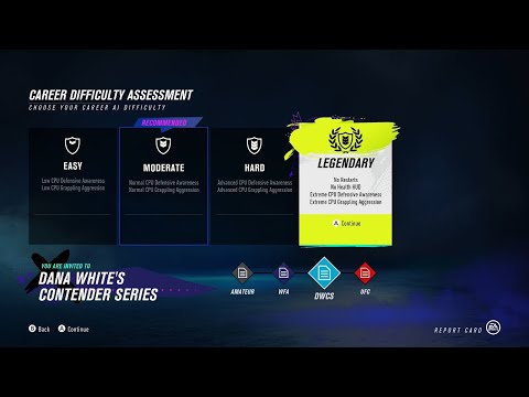 UFC 4 Career Mode EP 7 LEGENDARY MODE Difficult? I Ain't Scared!! +Skill & Perk Upgrades! GAMEPLAY