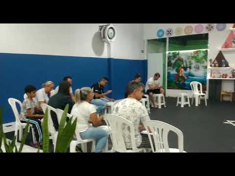 Primeira aula presencial do curso curimba de ouro na Casa Luz do Amanhã, curso também disponível EAD