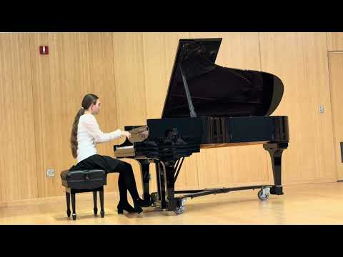 Veronika Poliakova, 14 years old, playing Bolero in A minor, Opus 19, by Chopin. 