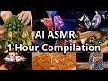 1 Hour Of Satisfying AI ASMR Glass Fruit Honeycomb Lava Planets Glass Fruit On Toast And More