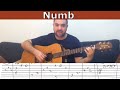 Fingerstyle Tutorial: Numb (LP) - Guitar Lesson w ...