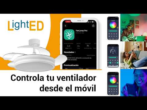 Cómo controlar ventilador LightED desde el móvil | App Fan Lamp Pro paso a paso