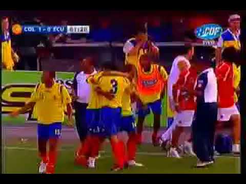 Colombia 2 Ecuador 0  Eliminatorias Sudafrica 2010