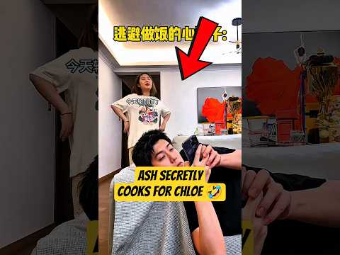 Ash Secretly Cooks For Chloe?! 🤣~ mini wood toy | woodworking art skills / hand crafts #shorts