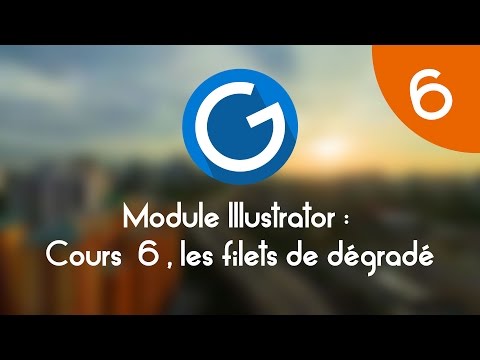 Formation IMM Module Illustrator Cours tuto 6 les filets de dégradé
