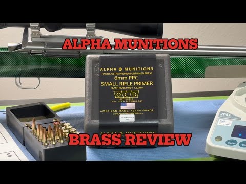 ALPHA MUNITIONS 6MM PPC SMALL RIFLE PRIMER BRASS REVIEW AND TESTS
