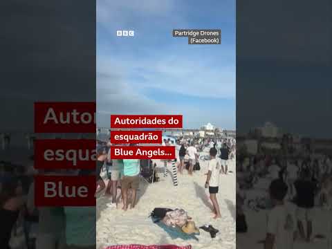 Jato da Marinha dos EUA ‘tira fino’ de banhistas em praia da Flórida