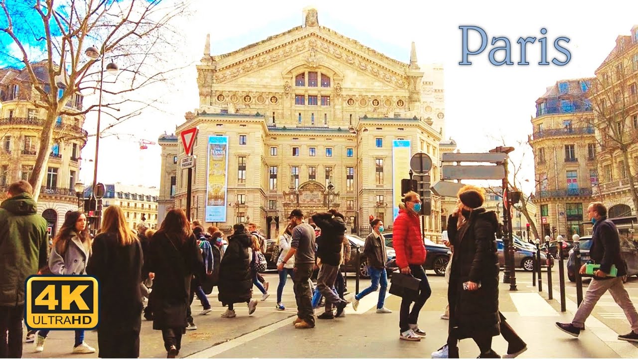 Paris walking Tour | February 2022 [4K UHD]