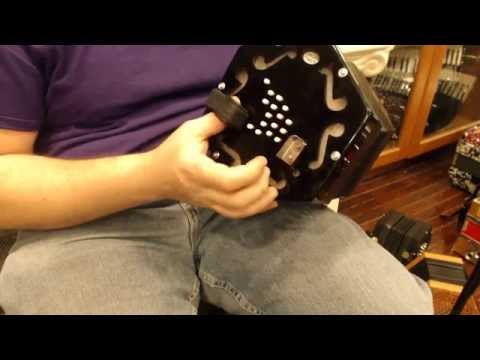 CONCJACBARIT030BK - Black Concertina Connection Jack English Concertina Baritone G2-C5 $425