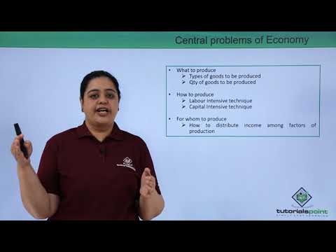 Class 12th – Economy and its Central Problems | Economics | Tutorials Point