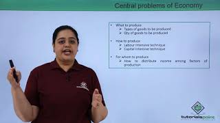 Class 12th – Economy and its Central Problems | Economics | Tutorials Point