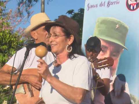 Acto provincial por el aniversario 65 de los CDR en Fomento, Sancti Spíritus.