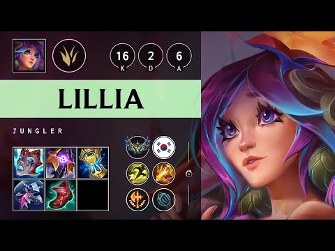 Lillia Jungle vs Sejuani - KR Challenger Patch 25.06