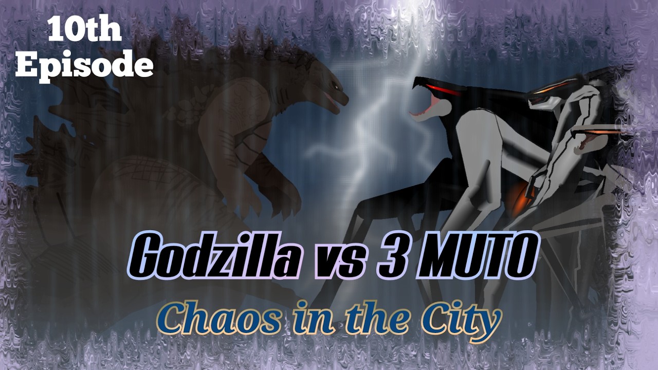 Godzilla vs MUTO | Chaos in the city Episode 10 | Sticknodes animation