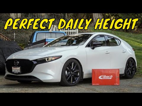 mazda 3 turbo gets low | eibach pro kit