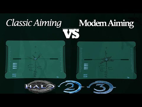 Halo MCC: Classic Aiming vs Modern Aiming Comparison Video
