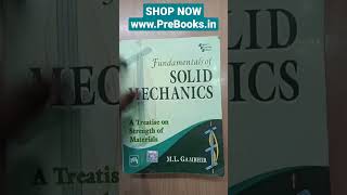 Fundamentals Of Solid Mechanics by ML Gambhir BUY NOW: www.PreBooks.in #shorts #viral #prebooks