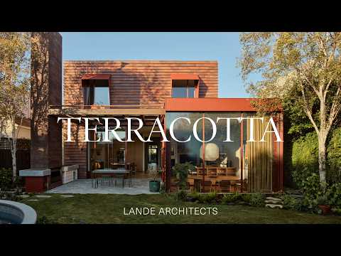 Innenansichten eines von einem Architekten entworfenen, in Terrakotta gehüllten Traumhauses