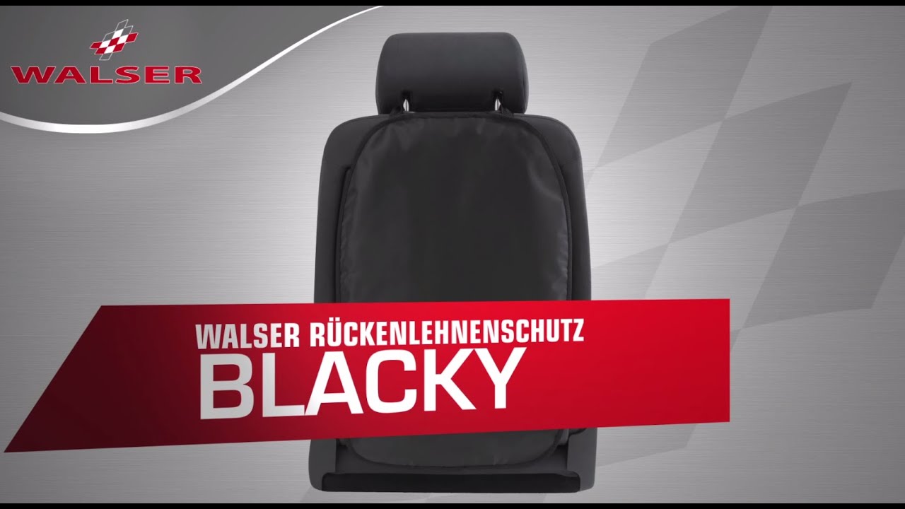 Rückenlehnenschutz Blacky, Rücksitzschoner 62x40 cm schwarz