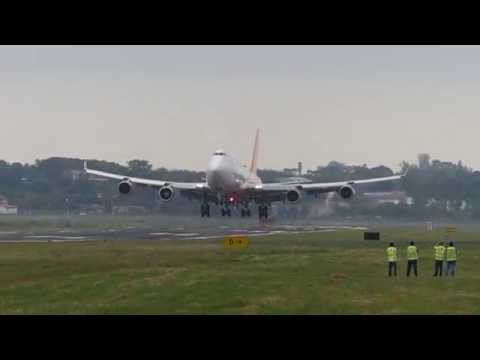 Landing Centurion Cargo - Boeing 747F ASU + twice flame out engine #2