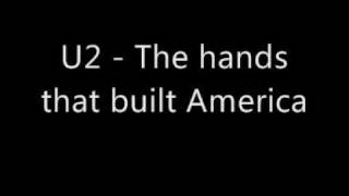 U2 The hands that built America