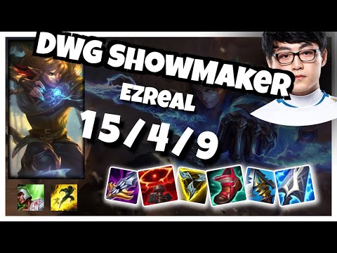 Ezreal vs Aphelios TRIFORCE DWG ShowMaker BOT (15/4/9) - v10.24