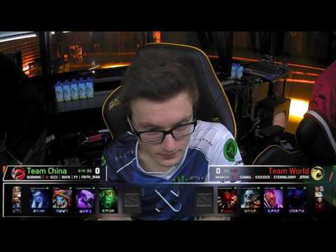 DAC All Star Match | World vs China | Dota 2 Asia Championships 2017