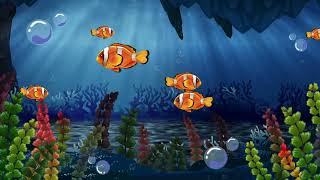 Aquatic Screensaver - Deep Blue Sea - Aquatic Wallpaper - Under the Sea - HD - 1HR