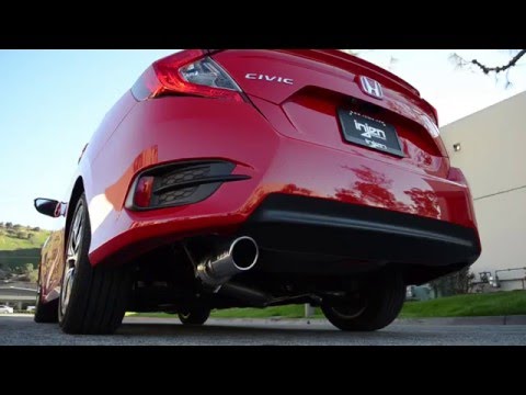 First Look at Injens 2016 Honda Civic Turbo (10th GEN) 3" Cat-back Exhaust System