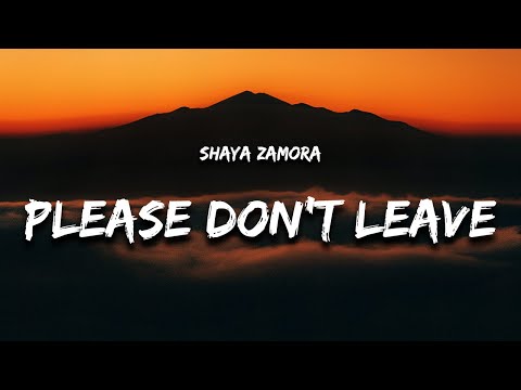 Shaya Zamora - Please Don't Leave (Lyrics) "hold my hand"