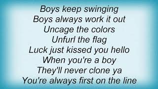 Susanna Hoffs - Boys Keep Swinging Lyrics