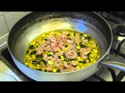 penne with courgettes, shrimp and saffron, episode 24, papachefchannel.mpg