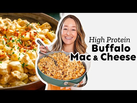 High Protein Buffalo Mac & Cheese