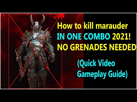 How to Kill The Marauder fast, and in one combo! (Doom Eternal 2021)