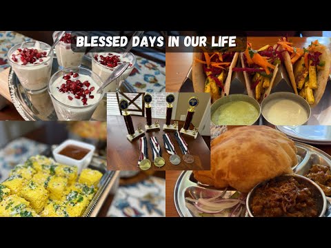 FEW BLESSED DAYS IN OUR LIFE | Indian Party Dinner Ideas | Lunch Date With Hubby~ Indian Mom Vlogger