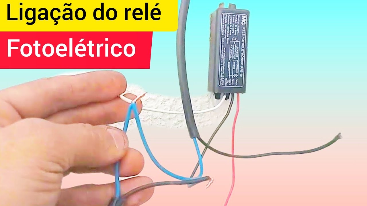 Watch Now Como ligar relé fotoelétrico seguindo esquema de ligação Como ligar relé fotoelétrico seguindo esquema de ligação