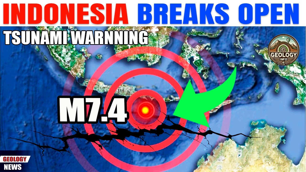 The Ocean Floor Ruptured Near Indonesia — A Magnitude 7.4 Just Triggered Real Tsunami Alerts
