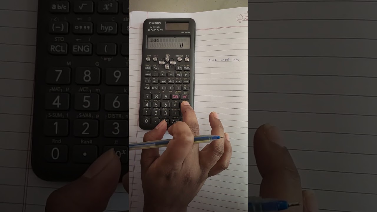 TO find mod on scientific calculator